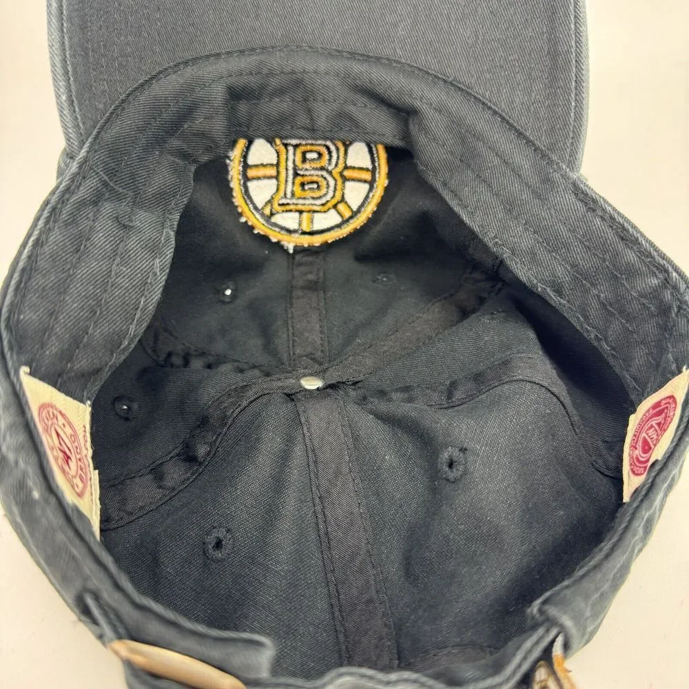 Boston‎ Bruins '47 Brand Baseball Hat Black Adjustable One Size Fit Most
